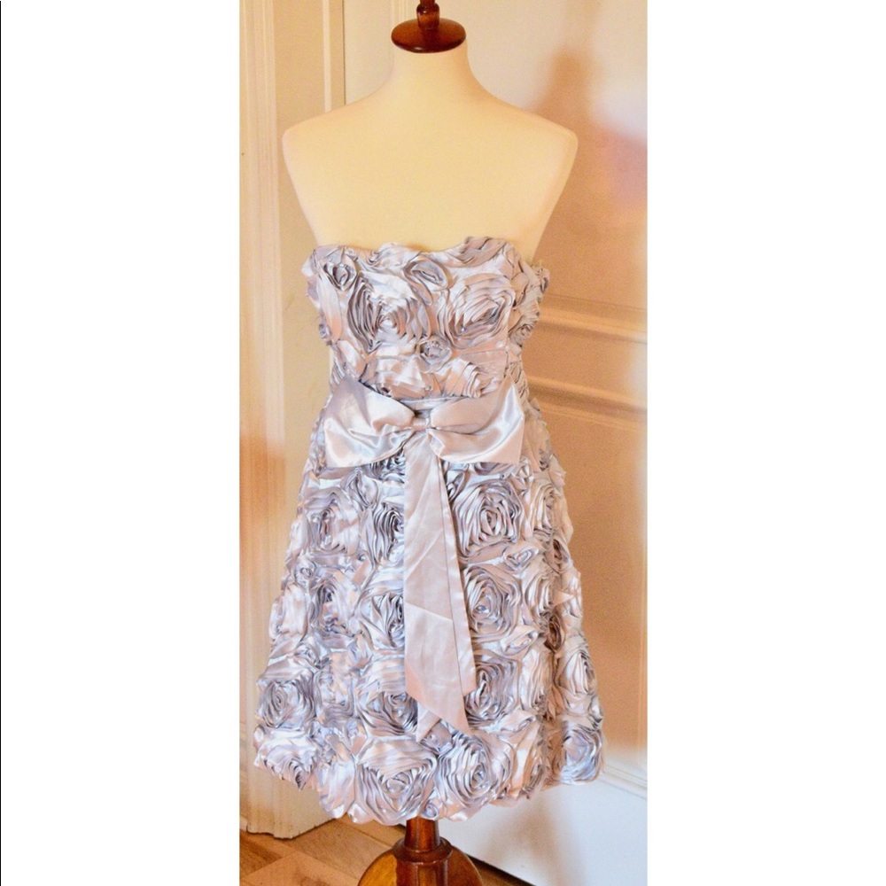 Grey flower dress